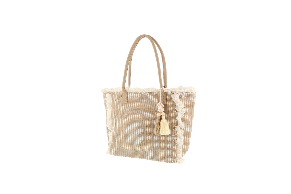 Borsa shopper beige